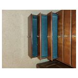 Vintage Wood Jewelry Chest with Multiple Drawers