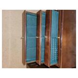 Vintage Wood Jewelry Chest with Multiple Drawers