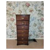 Mahogany Tallboy Chest with 6 Drawers