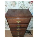 Mahogany Tallboy Chest with 6 Drawers