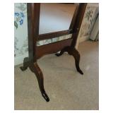 Full-Length Cheval Mirror with Solid Wood Frame