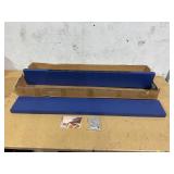 2PCS Fuqing 48 Inch Solid Wood Floating Wall Shelves, Rustic Wall Mounted Floating Shelves for Decor and Storage for Living Room, Bedroom, Bathroom