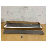 2PCS Flyjoe Picture Ledge Shelf, Floating Shelves Set, Long Large Nursery Book Shelves for Toys Storage