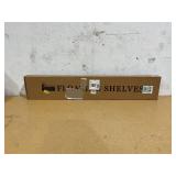 Axeman Floating Shelves for Wall - 48 Inch Dark Wood Shelves for Wall