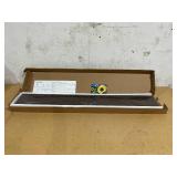 Axeman Floating Shelves for Wall - 48 Inch Dark Wood Shelves for Wall