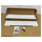 2PCS Fuqing 36 Inch White Floating Shelves for Wall, Solid Wood White Floating Shelves Set