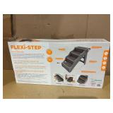 Tail Waggers Dog Stairs Flexi-Step, Foldable Dog Steps with 4-Step Design and Non-Slip Treads