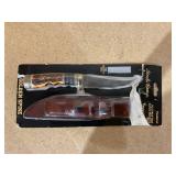 Uncle Henry 153UH Golden Spike Fixed Blade Knife with 5in High Carbon S.S. Blade