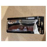 Uncle Henry 153UH Golden Spike Fixed Blade Knife with 5in High Carbon S.S. Blade