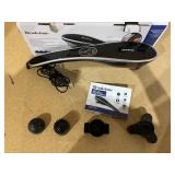 Brookstone Handheld Percussion Body Massager, 4 Vibration Modes, 5 Interchangeable Heads