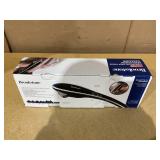 Brookstone Handheld Percussion Body Massager, 4 Vibration Modes, 5 Interchangeable Heads