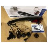 Brookstone Handheld Percussion Body Massager, 4 Vibration Modes, 5 Interchangeable Heads