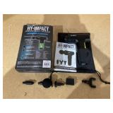 HY-IMPACT Deep Tissue Cordless Muscle Massager with Four Interchangeable Massaging Heads