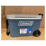 Coleman 316 Series 62QT Lakeside Blue Hard Chest Wheeled Cooler