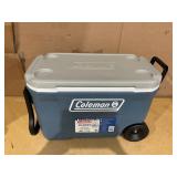 Coleman 316 Series 62QT Lakeside Blue Hard Chest Wheeled Cooler