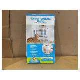 Carlson Extra Wide Walk-Through Pet Gate with Small Pet Door, Fits Openings Wide