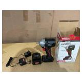 Hyper Tough 20V Max Brushless 1/2-Inch Mid-Torque Cordless Impact Wrench with 4.0Ah Lithium-Ion Battery and Charger