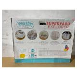 Toddleroo by North States Superyard 6 Panel Free Standing Play Yard, Indoor or Outdoor Baby Playpen, Baby Gate. Made in USA. 5.5 feet Corner to Corner Play Pen (26" Tall, Pewter)