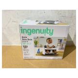 Ingenuity Baby Base 2-in-1 Convertible Feeding High Chair with Self Storing Tray, Grey