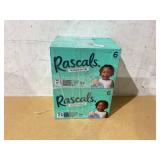 LOT OF 2 Rascals Premium CoComelon Absorbent Baby Diapers Size 6, 54 Count