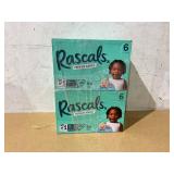 LOT OF 2 Rascals Premium CoComelon Absorbent Baby Diapers Size 6, 54 Count