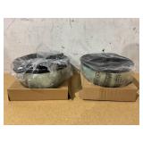 LOT OF 2 Dash 4.5 Qt. Stirring Electric Popcorn Popper with Lid for Serving Bowl & Convenient Storage, 18 Cups  Aqua