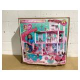 Barbie Dreamhouse Pool Party Doll House and Playset with 75+ Pieces, 45 in, Slide & Puppy Elevator