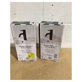 LOT OF 2 Better Homes & Gardens Elmont Single Handle Bathroom, Matte Black, Push Pop-up, Bathroom Faucet