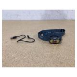 NEBO MYCRO Yellow Camo USB Rechargeable, Adjustable LED Headlamp & Cap Light, IPX4 Water Resistant