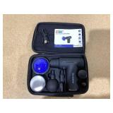 Brookstone Cordless Hot and Cold Percussion Deep Tissue Massager Gun, 6 Intensity Levels