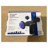 Brookstone Cordless Hot and Cold Percussion Deep Tissue Massager Gun, 6 Intensity Levels