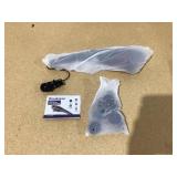 Brookstone Handheld Percussion Body Massager, 4 Vibration Modes, 5 Interchangeable Heads, Black