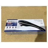 Brookstone Handheld Percussion Body Massager, 4 Vibration Modes, 5 Interchangeable Heads, Black