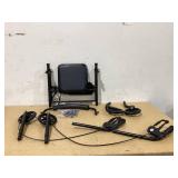 Equate Rolling Walker for Seniors, Rollator with Seat and Wheels, Black