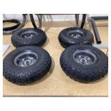 Expert Gardener Silver 230 ft Steel Mobile Hose Reel Cart