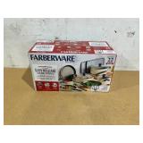 22PCS Farberware Easy Clean Nonstick Aluminum Cookware Set