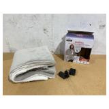 Sunbeam On-The-Go Throw Outdoor Poseidon Nylon Microplush, 4 Heat Settings, Cordless Heated Blanket, 50" x 60"
