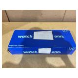 Onn. 120" Portable Indoor/Outdoor 16:9 Projection Screen with Stand