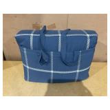 10PCS King Size Mainstays Navy Windowpane Bed in a Bag Comforter Set with Sheets