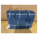 10PCS King Size Mainstays Navy Windowpane Bed in a Bag Comforter Set with Sheets