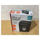 Pen+Gear 6-Sheet Micro-cut Paper/Credit Card Shredder with 3.4 Gallon Bin, Black,Home and Office use