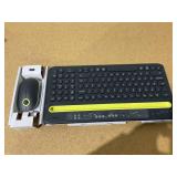 Onn. Multi-Device Wireless Full-Size Keyboard and 3-Button Mouse Set