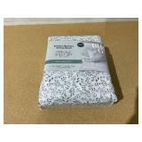 Better Homes & Gardens Cool & Crisp 4-Piece 300 Thread Count Soft Silver Botanical Cotton Percale Sheet Set, Queen