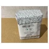 Better Homes & Gardens Cool & Crisp 4-Piece 300 Thread Count Soft Silver Botanical Cotton Percale Sheet Set, Queen