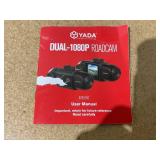 YADA 1080P Dual Camera Dashcam, 120 Degree Wide Angle Lens, 1.5" LCD Screen, G-Sensor Technology with Park and Record Mode