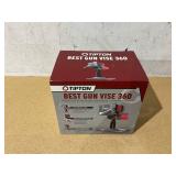 Tipton Best Gun Vise 360 with Swiveling Head Design, Non-Marring Jaw Pads, and Stainless Steel Jaws for Gunsmithing, Gun Cleaning, Scope Mounting