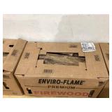 LOT OF 3 Enviro-Log Enviro-Flame Firewood .65 Cu. Ft. Boxed Fire Log