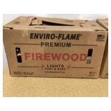 LOT OF 4 Enviro-Log Enviro-Flame Firewood .65 Cu. Ft. Boxed Fire Log
