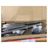 Hyper Tough 4 Tier Wire Shelf Unit, Chrome, 1400 lb. Capacity