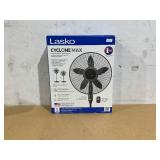 Lasko Cyclone Max 18" 4-Speed 23 ft/s High-Velocity Remote Controlled Pedestal Fan, Black, S18605